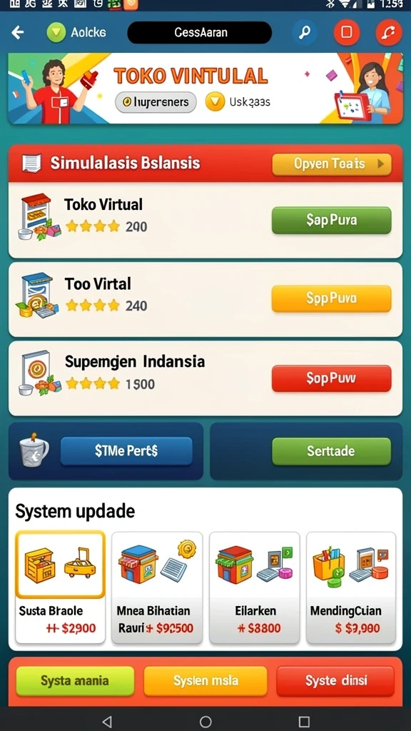 pisang123 - Ilustrasi interaksi antar pemain.